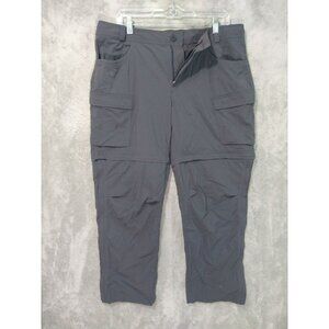 REI Co-op Pants Womens 16 Petite Gray Sahara Convertible Cargo Straight Leg